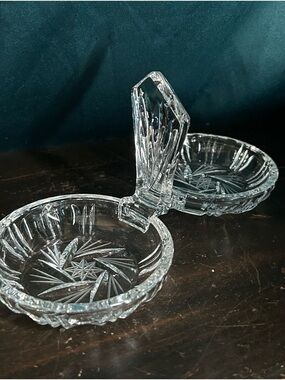 MCM American Brilliant Cut Crystal Divided
Relish Dish